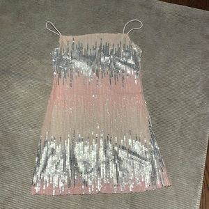 sparkly mini dress
